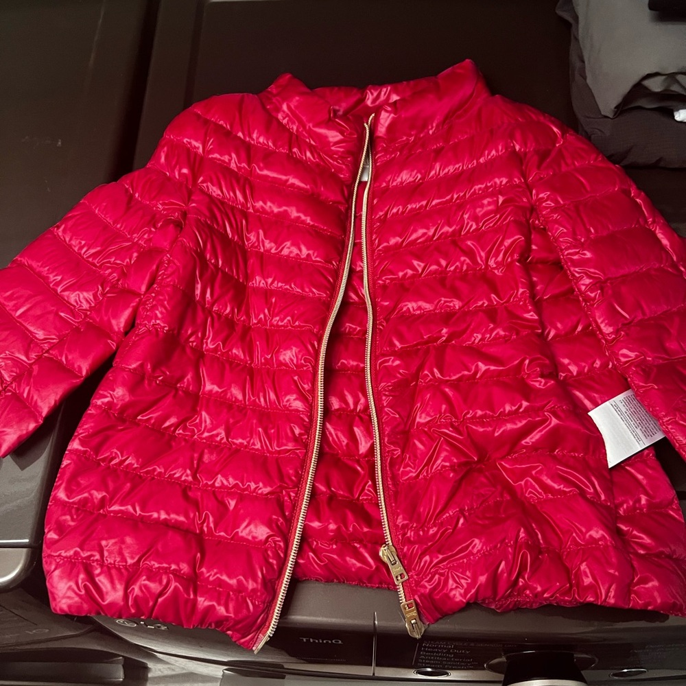 Kids Red Puffer Jacket